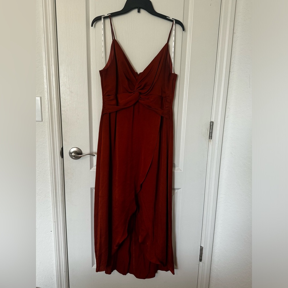 Bar III Women's Twist-Front A-Line Dress